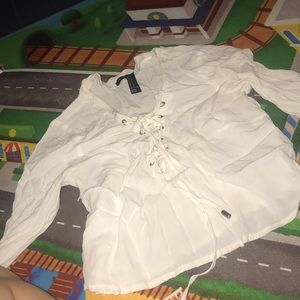 White blouse/crop top